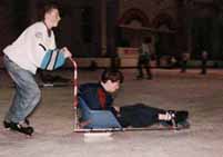 Ice Sled with Push handle Bristol ©) Phil Gee